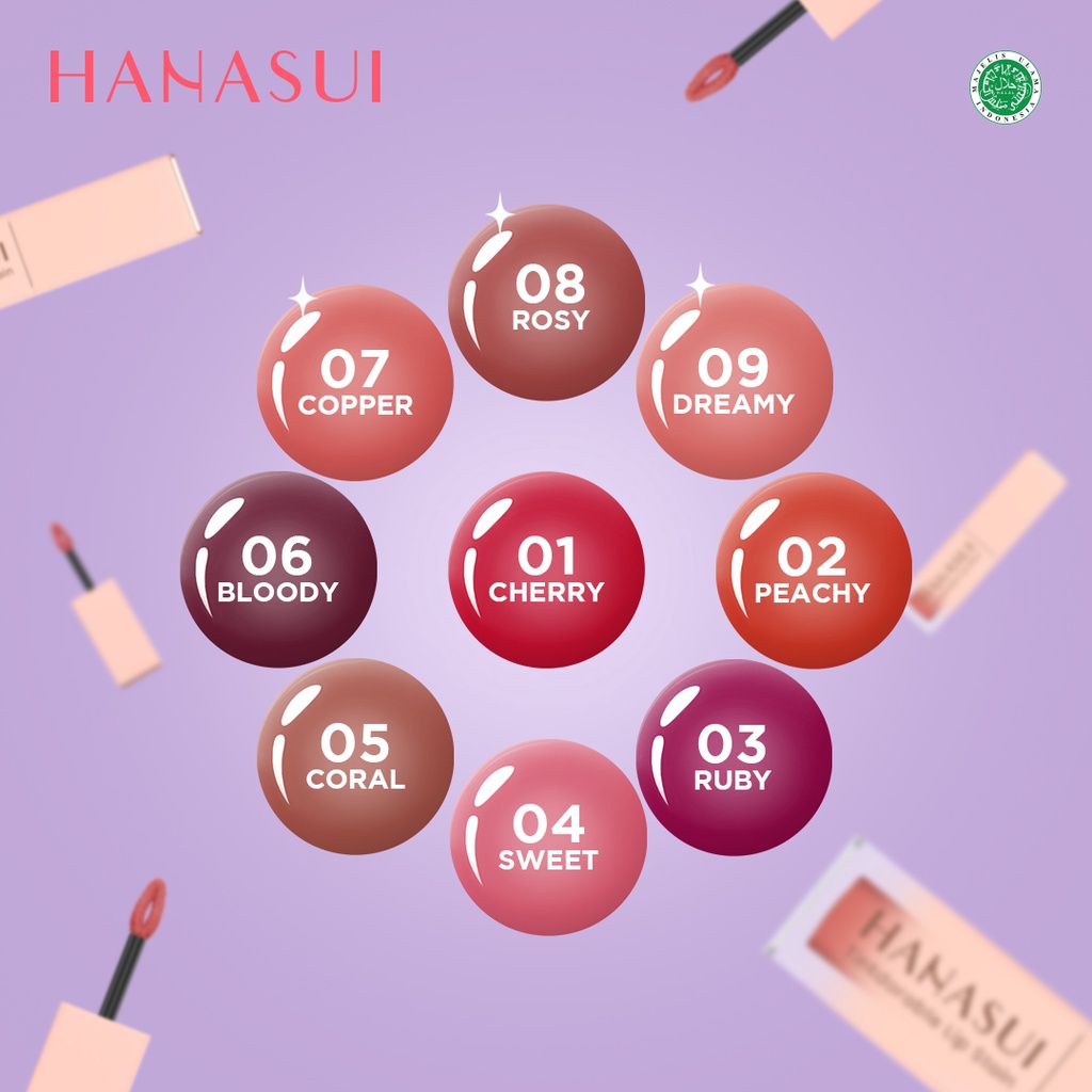 ✨LACIKOSME✨ HANASUI TINTDORABLE LIP STAIN - LIPTINT HANASUI STAIN BPOM ORIGINAL