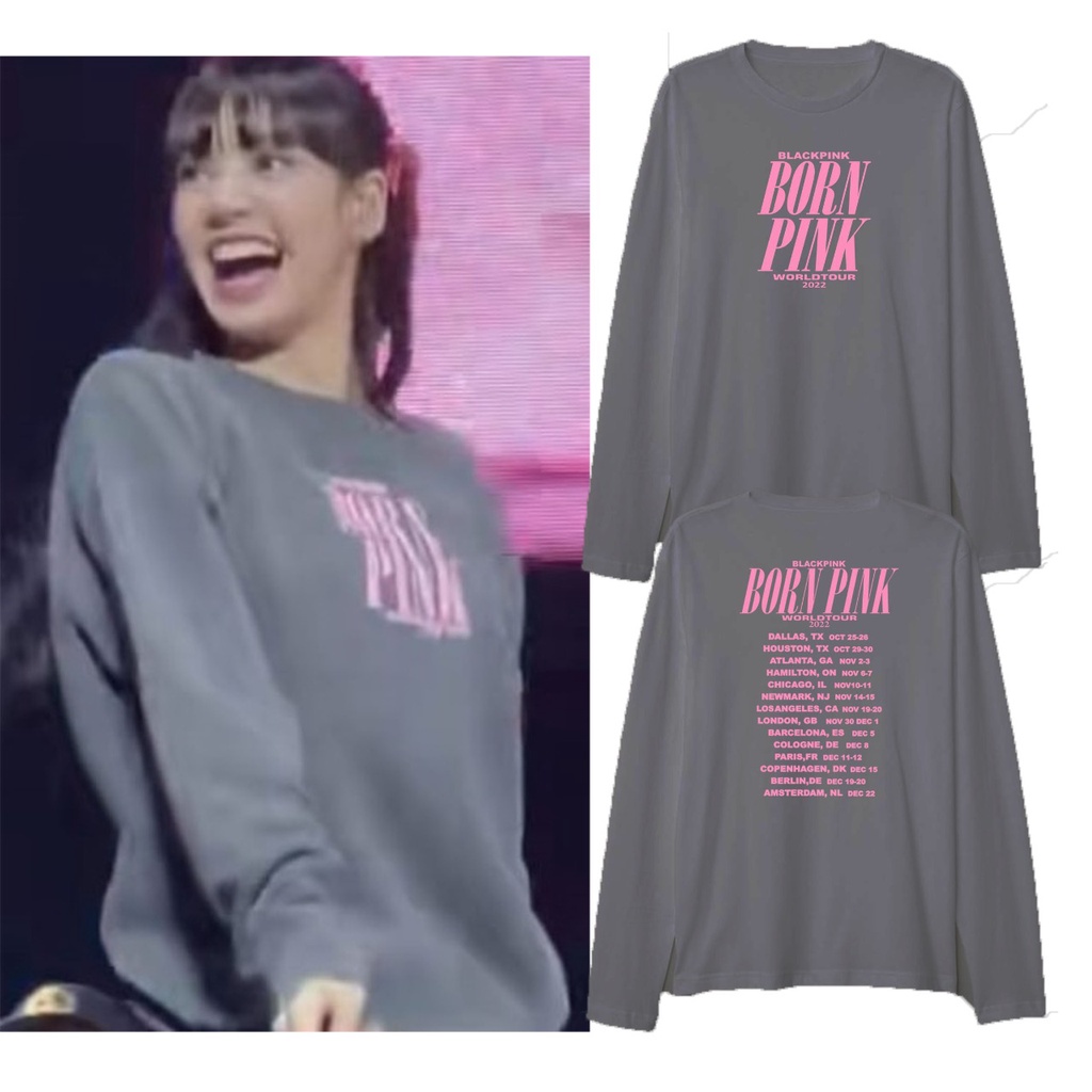 Kaos lgn panjang BP LISA World tour 2022