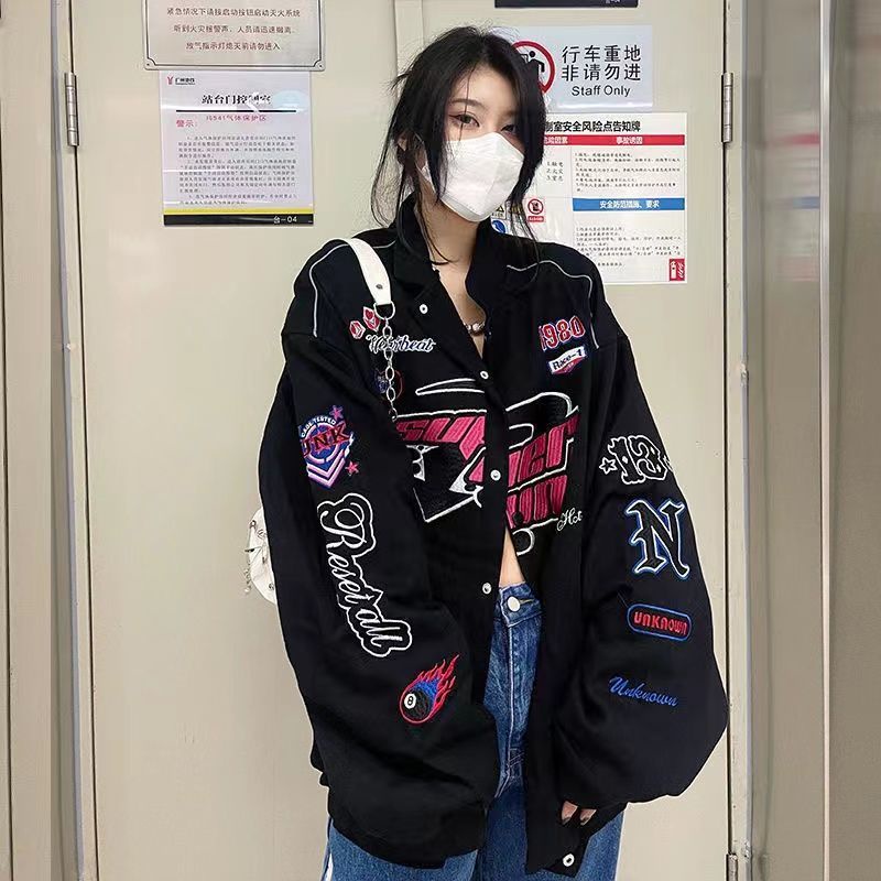 Nico##JAKET BASEBALL/ VINTAGE/ KOREAN STYLE/ OVERSIZE/ JAKET BASEBALL WANITA/ PAKAIAN WANITA