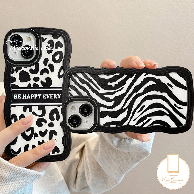 Couple Case Realme C55 C35 10 9 9Pro+8i C33 C30 C25Y C15 C25 C11 C12 C25s C20 8 C21Y C17 7I 7 C3 9i 6i 5i C20A 5 5s Fashion Motif Leopard Wavy Edge Zebra Soft TPU Sarung