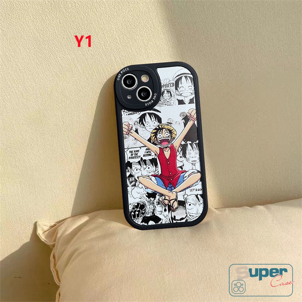 Kartun Anime One Piece Luffy Soft Case OPPO A15 A17 A95 A78 A58 A55 A54 A12 A16 A96 A57 2022 A17K A76 A16K A5s A74 A16E A3S A94 A1K A9 A5 2020 A31 A15s A7 A53 Reno 5Z 8 7 8t 5F 5