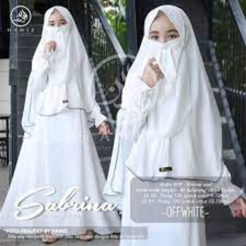 Gamis remaja syar'i anak perempuan 9 10 11 12 13 tahun/ Fashion muslim/Gamis hitam putih polos anak 
