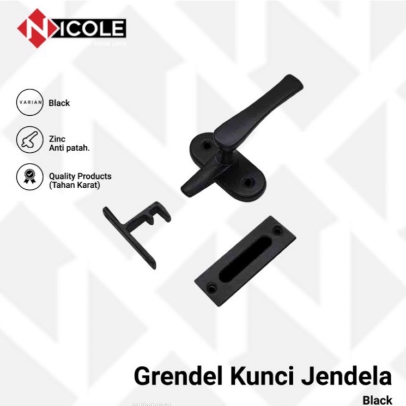 grendel/ rambuncis selot pintu/ gerendel pintu kunci pintu ukuran 3 inc sus 304 tebal grendel slot gepeng tebal sus 304