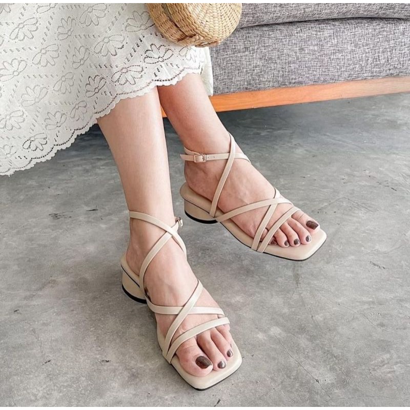 ABBUSHOES Ri 15 sendal tali hak telor marly 5cm