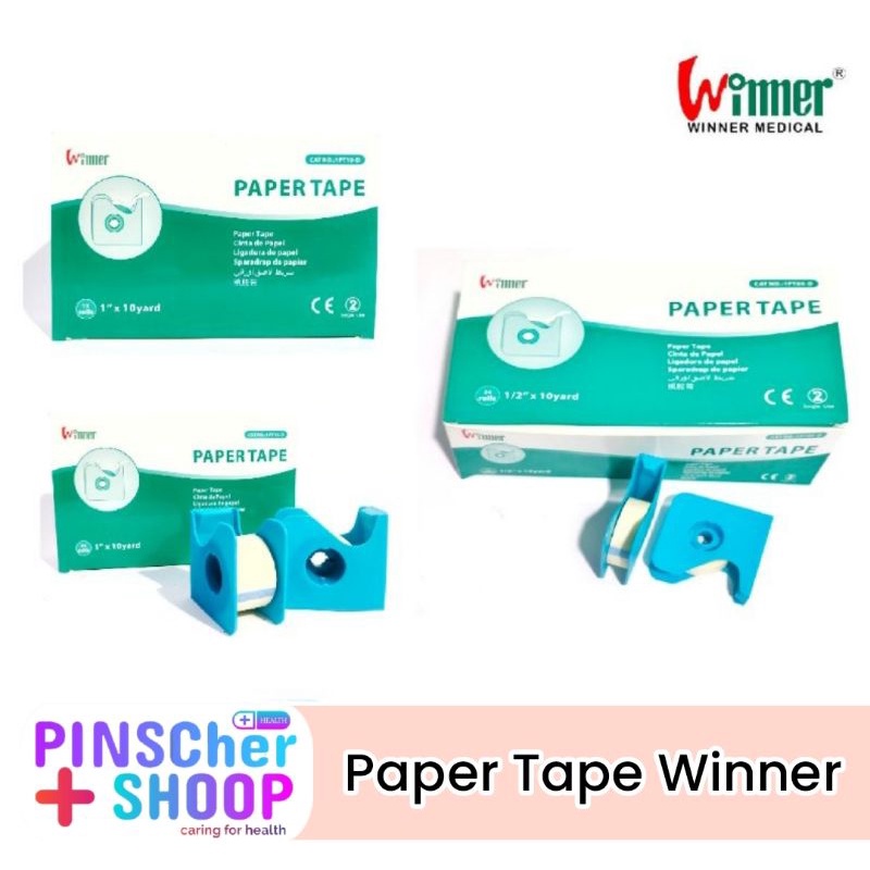 WINNER PAPER TAPE PLESTER KERTAS MEDICAL SEPERTI MICROPORE PER BOX