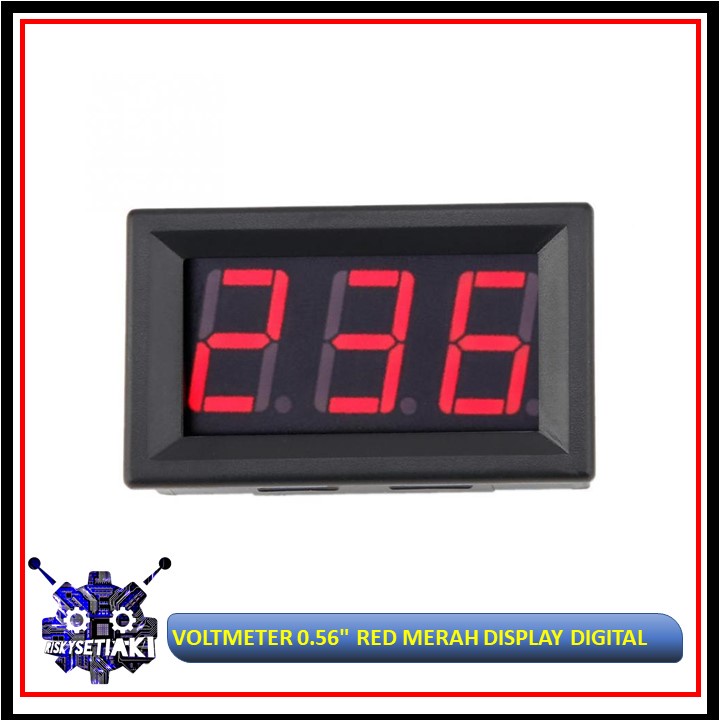 VOLTMETER 0.56" RED MERAH DISPLAY DIGITAL