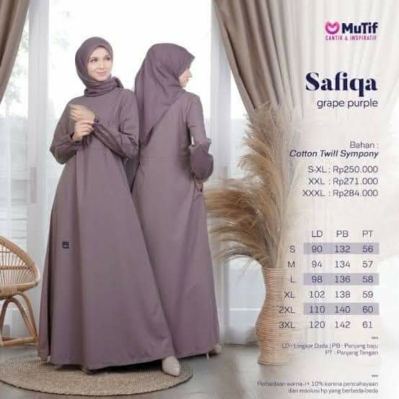 GAMIS SAFIQA MUTIF GRAPE PURPLE