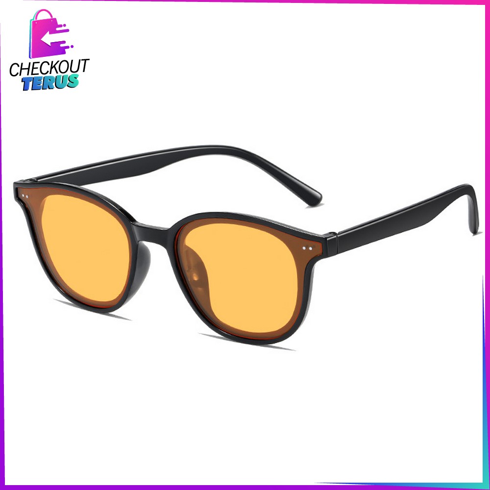 CT C654 Kacamata Korean Fashion Kaca Mata Vintage Retro Korea Sunglasses Kuning Pria Wanita Unisex Fashion