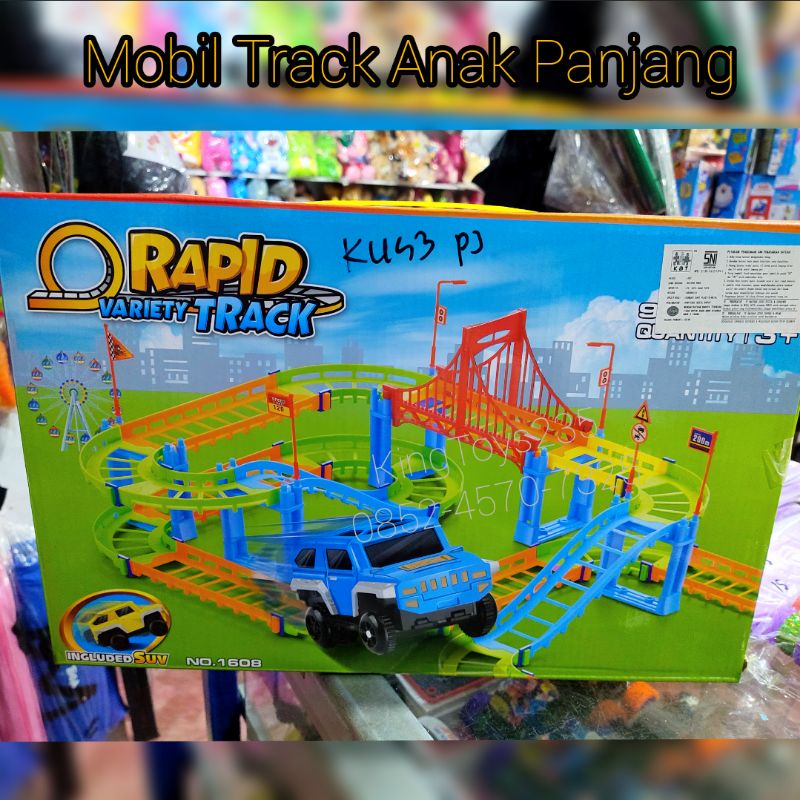 Mainan Anak Mobil Track Lintasan Panjang Bonus Batrai Rel Kokoh Kado Pontianak Kereta Api Thomas Jee