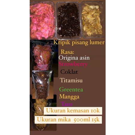 

kripik pisang lumer