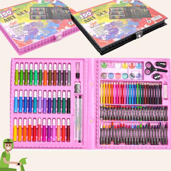 COD art full set 150 pc crayon krayon mewarnai anak pensil warna