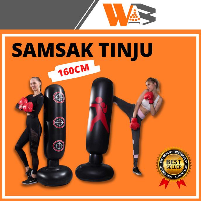 Samsak Tinju Berdiri Taekwondo Karate Boxing Samsak Standing Anak D66