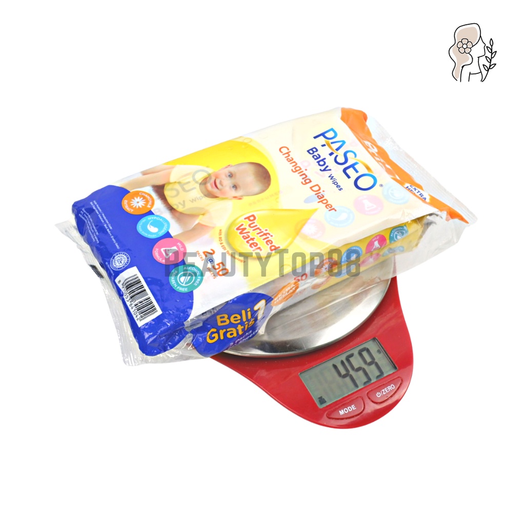 Paseo Baby Wipes Tissue Basah Isi 50 + 50 sheets / Tisu Bayi Besar Changing Diaper Purified Water PROMO Beli 1 Gratis 1