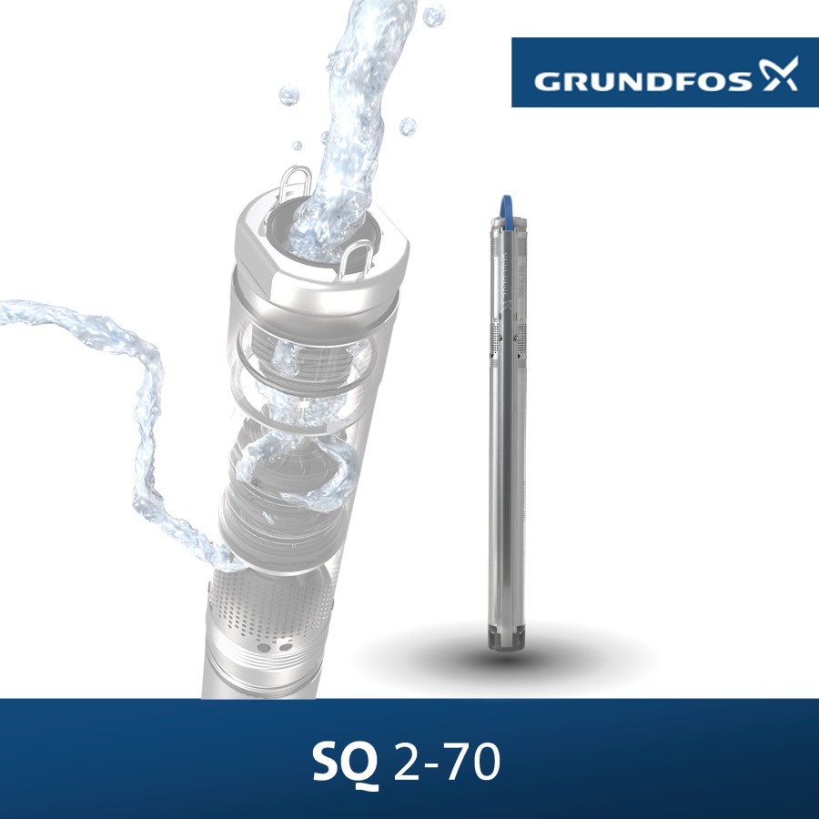 SUBMERSIBLE 3 INCH GRUNDFOS SQ 2-70 + T/KIT