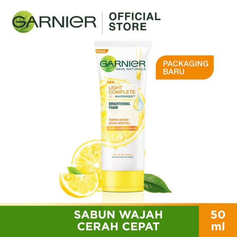 Garnier Light Complete White Speed Brightening Foam - 50ml / Garnier Light Complete White Speed Brightening Foam - 100ml