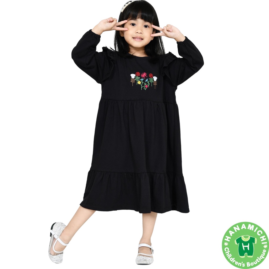 Hanamichi FARHA Dress Anak Premium Lengan Panjang Balita