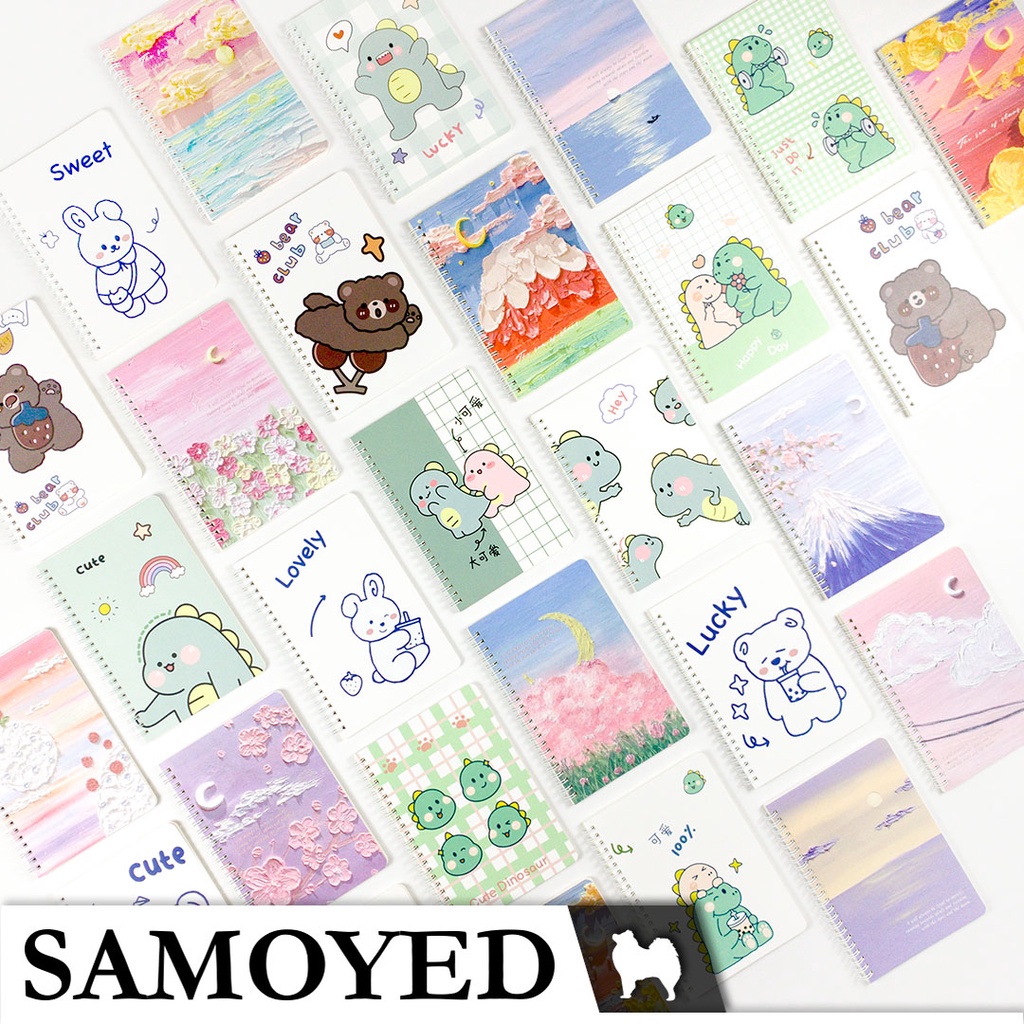 

SAMOYED NBMI-04 Buku Catatan / Notebook A5 Motif Lucu / Fancy / Kartun / Karakter / 3D Lukisan Alam Cat Minyak Estetik / Aesthetic / Esthetic Nature Oil Painting