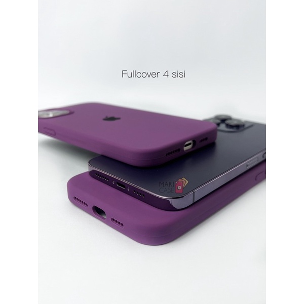 Silicone Fullcover Deep Purple / Anti Dekil / Logo tidak luntur