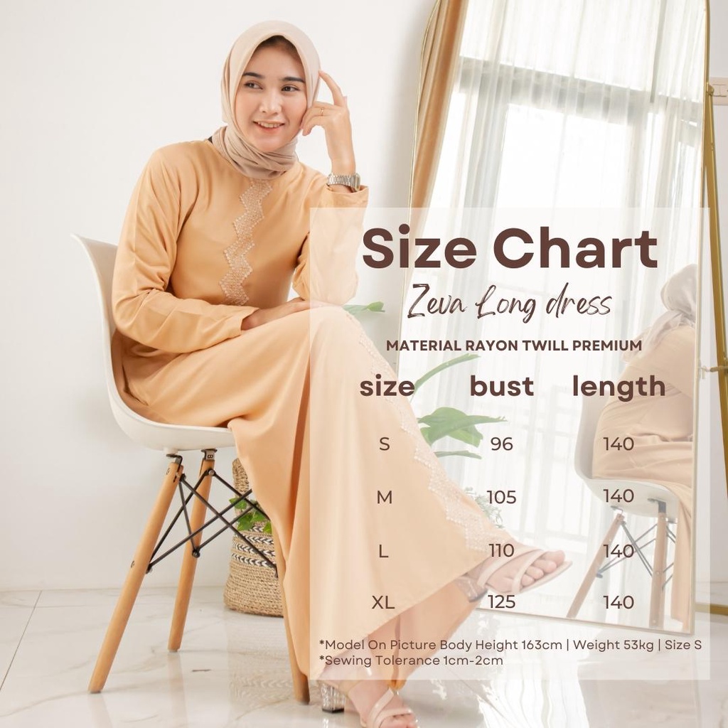 ZEVA Gamis Twill By. Ademin Co | Long Dress