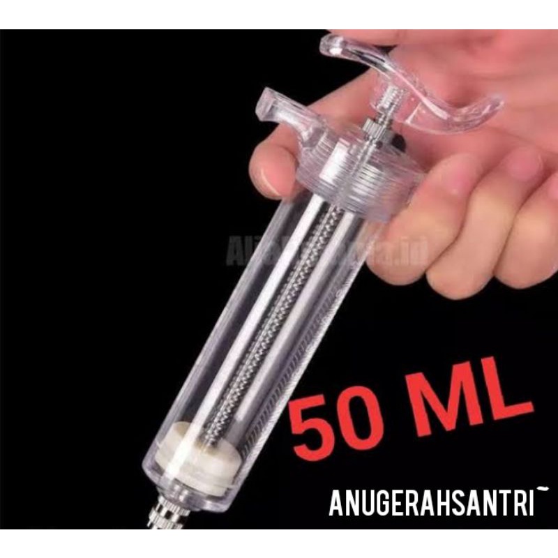 Syringe Spuit Spet Lolohan Mika Turbo | Akrilik | Anak Burung Tebal 50ml
