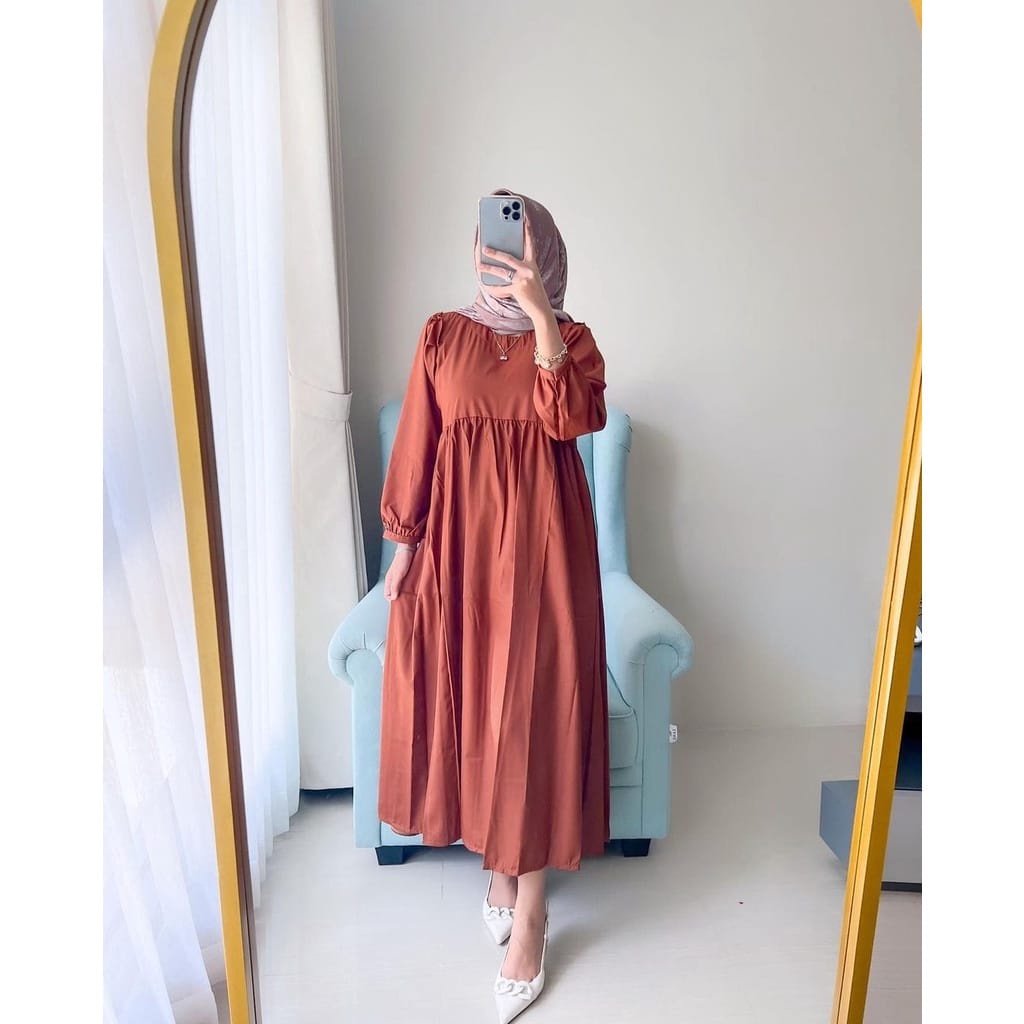 Azara Midi Dress Terbaru - Long tunik - Dress Muslim
