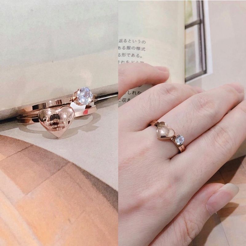 Cincin Titanium Forever Love isi 2 Fashion Korea CS197