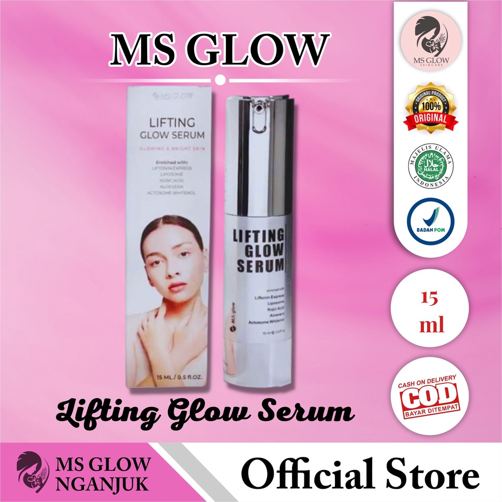 [BPOM] LIFTING GLOW SERUM MS GLOW ORIGINAL - SERUM LIFTING MS GLOW, SERUM JERAWAT, SERUM MS GLOW, PE