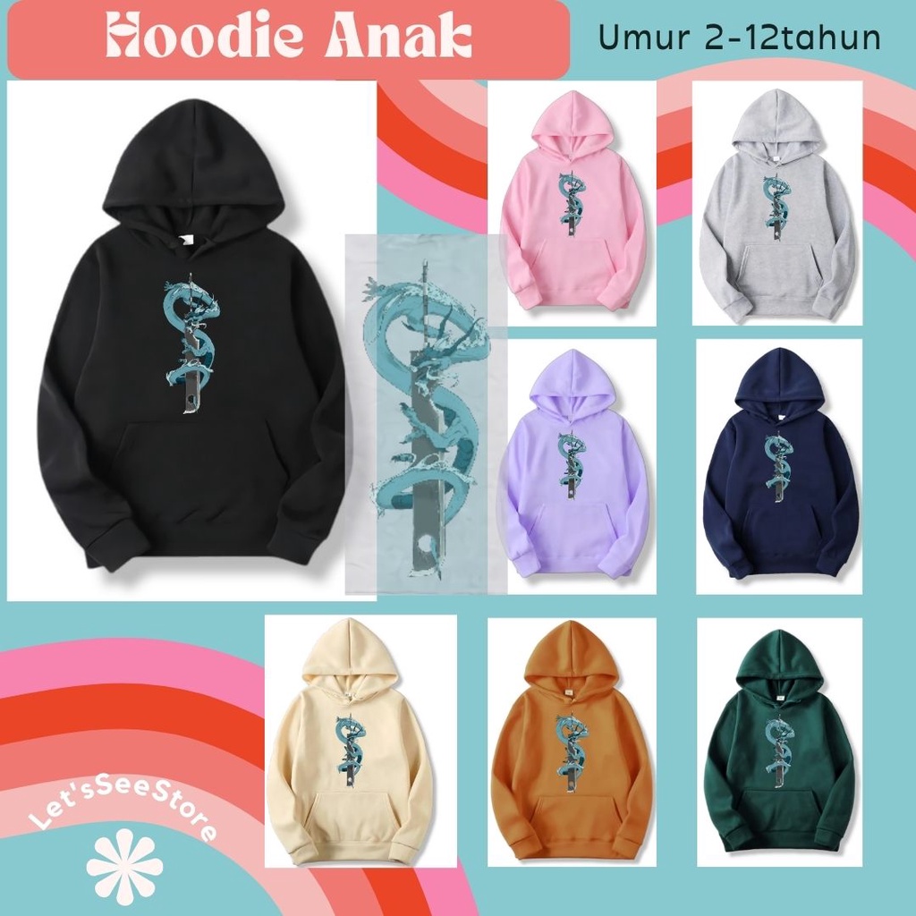 SWEATER HOODIE ANAK KARAKTER ANIME NARUTO ZABUZA SWORD