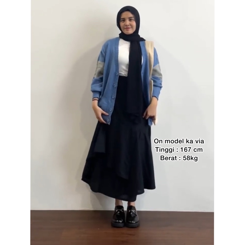 YUMNA SKIRT | ROK LAYER LINEN | ROK A LINE BY VITAFA ID