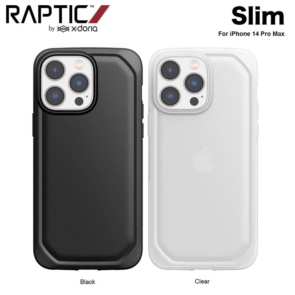 RAPTIC Casing iPhone 14 Pro Max XDoria Raptic Slim Drop Protection Case