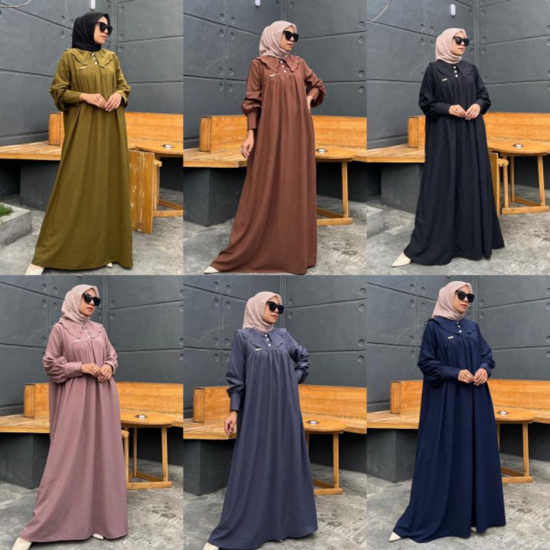 Tisha Dress//Gamis//Jubah by IYALUNA