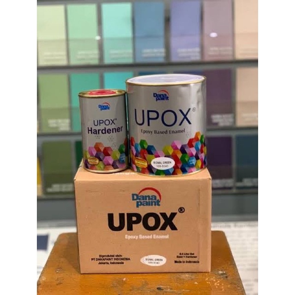 Cat Lantai Epoxy Based Enamel Upox Dana Paint White Clear Canary Yellow Sky Blue Signal Red Signal G