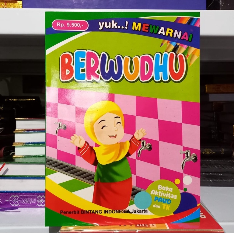 Mewarnai dan Belajar Berwudhu - Buku Mewarnai Anak Muslim