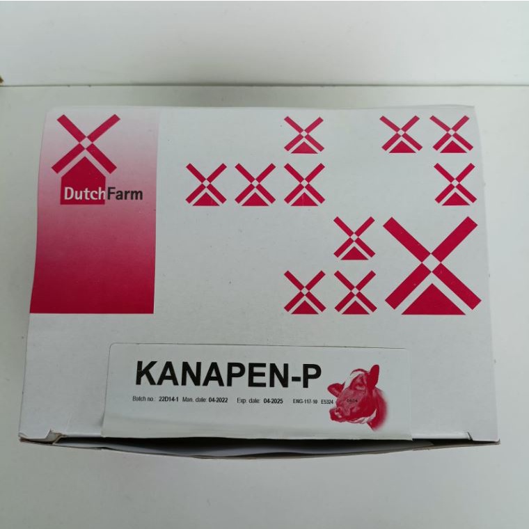 KANAPEN P 10ml 1 Box 24 pcs - Obat Mastitis Kambing Sapi Fase Laktasi Ampuh - Isi lebih banyak dari Biomycin