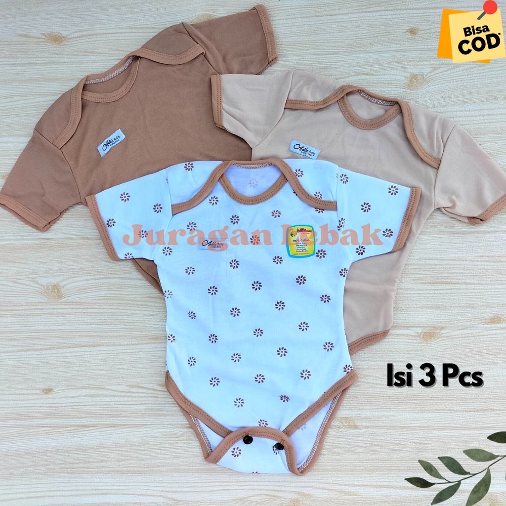 3 pcs setelan Jumper bayi/ Paket Jumpsuit Bayi / persiapan lahiran Paket hemat 3 Pcs Jumper bayi Gift Set / Kado Lahiran Bayi - Juragan Lebak