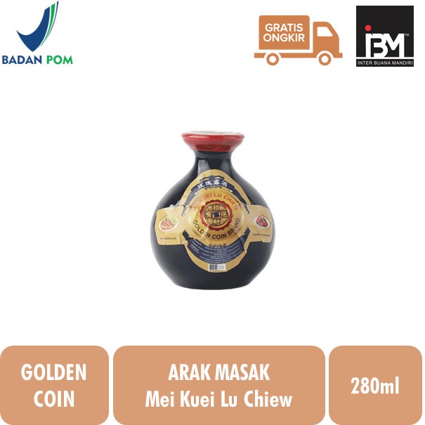 

Golden Coin Mei Kuei Lu Chiew 280ml (Arak Masak)
