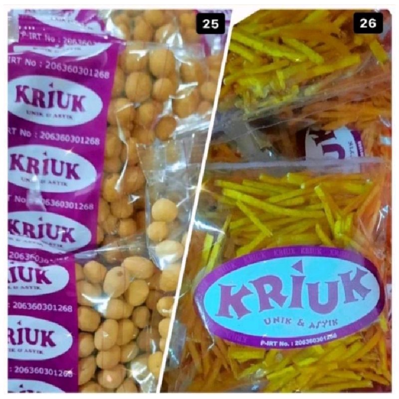 

KRIUK MURAH SNACK JAJANAN CEMILAN PEDAS MANIS ASIN GURIH