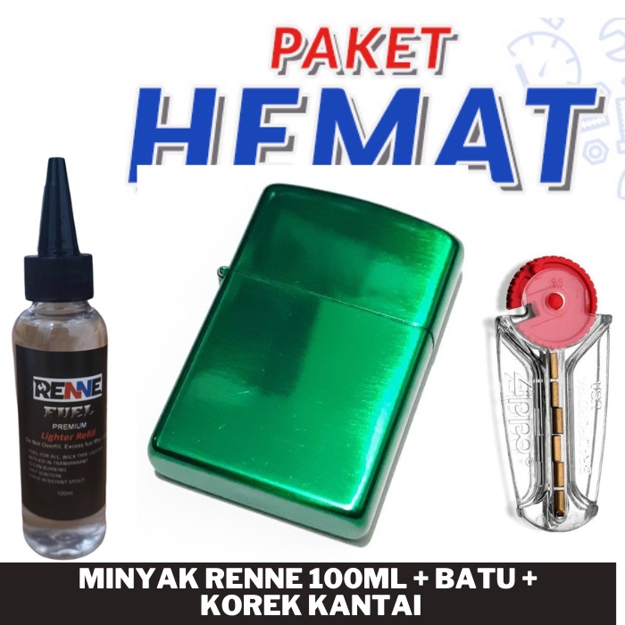 PAKET KOMPLIT KOREK KANTAI HIJAU KILAT PLUS MINYAK DAN BATU