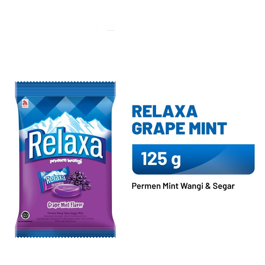 

PERMEN RELAXA GRAPE MINT ANGGUR BAG 50PCS x 2.5 GR