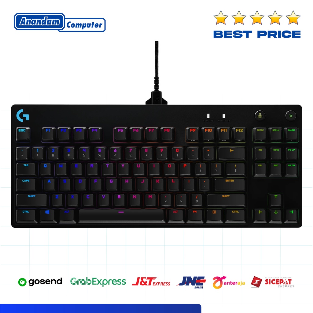 Logitech G Pro Clicky Keyboard Gaming Mechanical TKL RGB