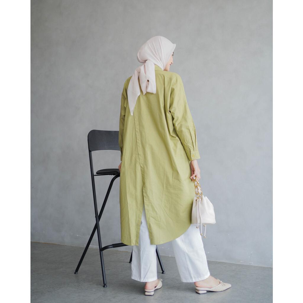 Kemeja Wanita Linen Dwyne Tunik Linen Wanita