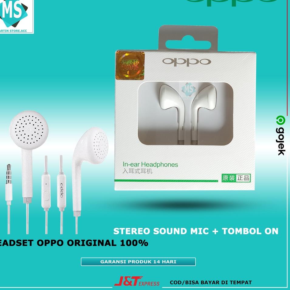 Headset Oppo Original 100% / Headset Oppo F9 F7 F5 F5 plus F3 plus F1 F1s F1plus A37 A83 A71 A3s A7 
