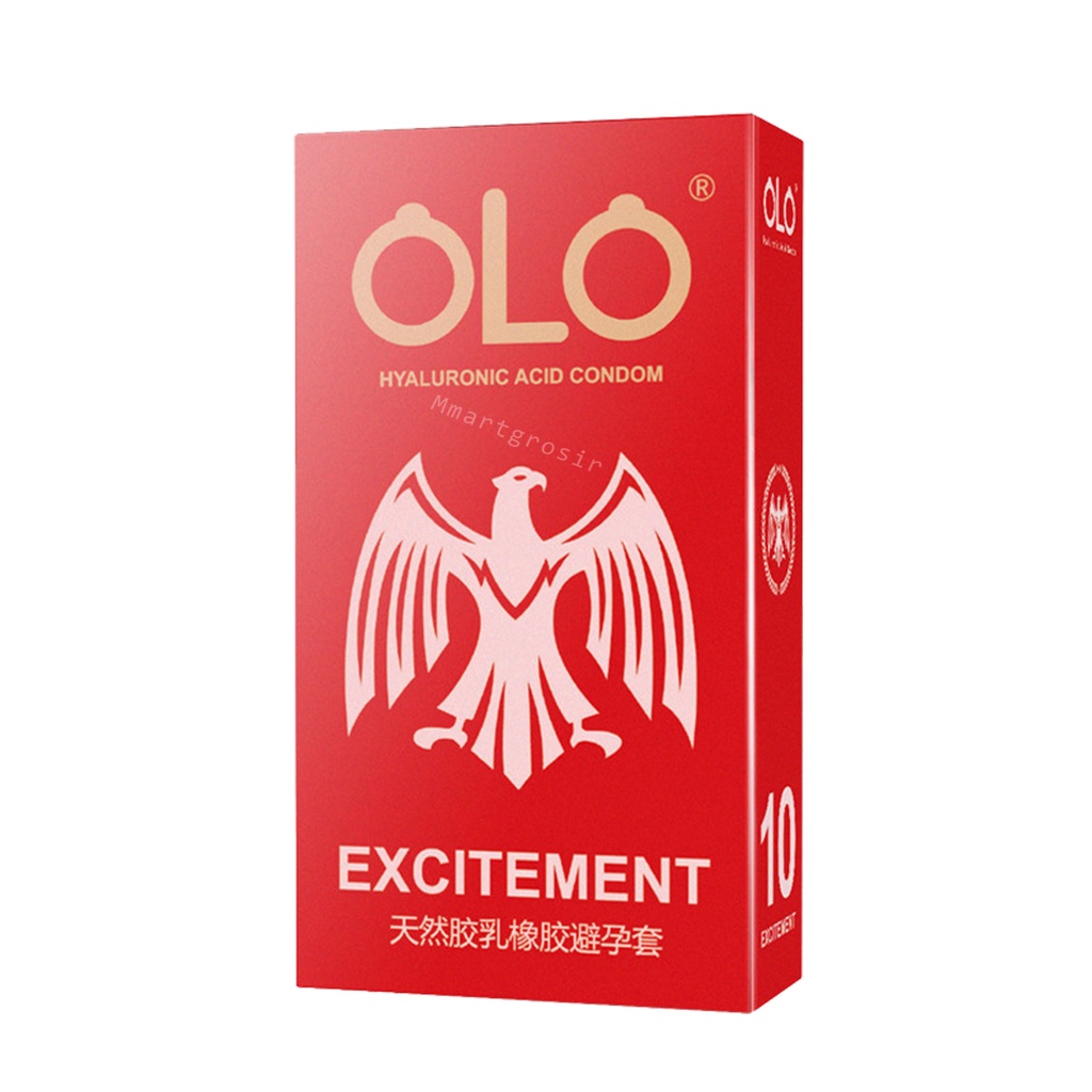Olo / Condom  / Hyaluronic Acid Condom / Isi 10 pcs