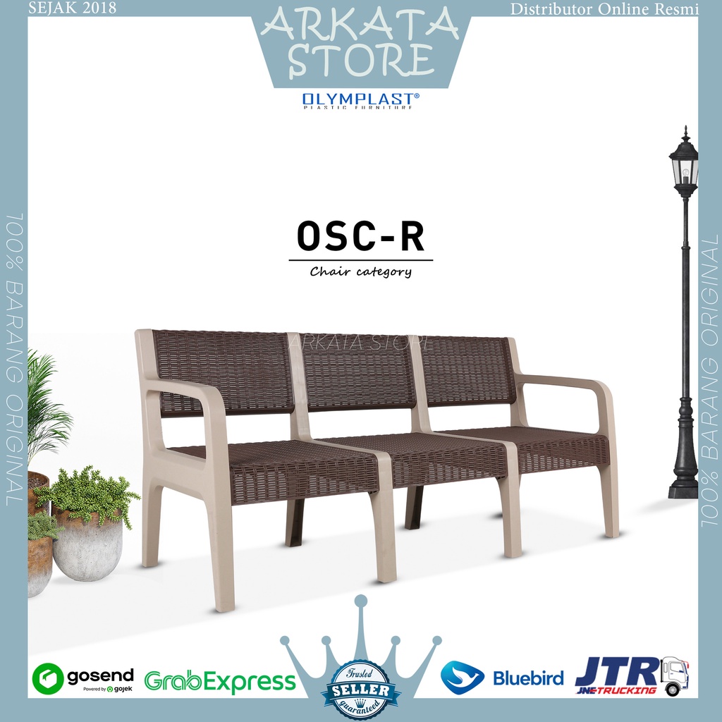 Jual Osc R Seater Kursi Teras Olymplast Sofa Chair Rattan Kursi