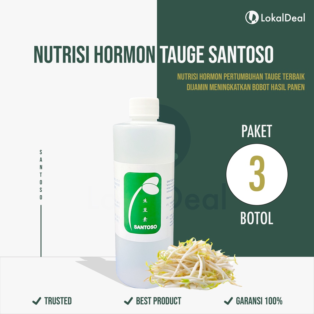 Nutrisi Pupuk Khusus Tauge Toge Kecambah Merk Santoso