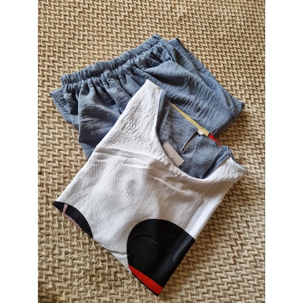 ONE SET WANITA SLEBEW JUMBO TERMURAH