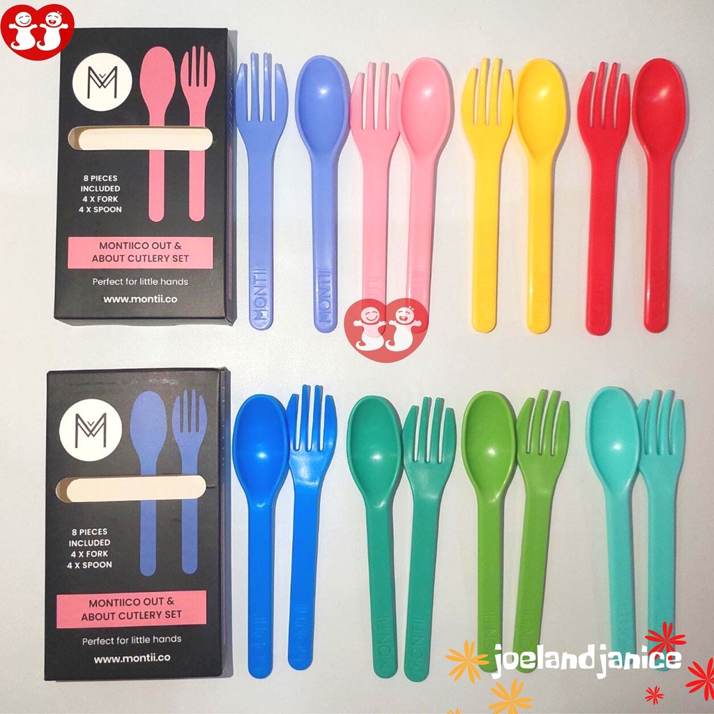 Montii Out &amp; About Cutlery Set 4 pasang