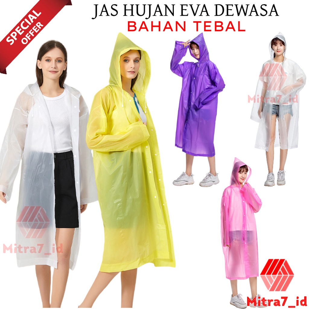 [M7] JAS HUJAN EVA LIGHTWEIGHT DEWASA / JAS HUJAN DEWASA TERUSAN / RAIN COAT MANTEL HUJAN / JAS HUJAN / RAIN COAT