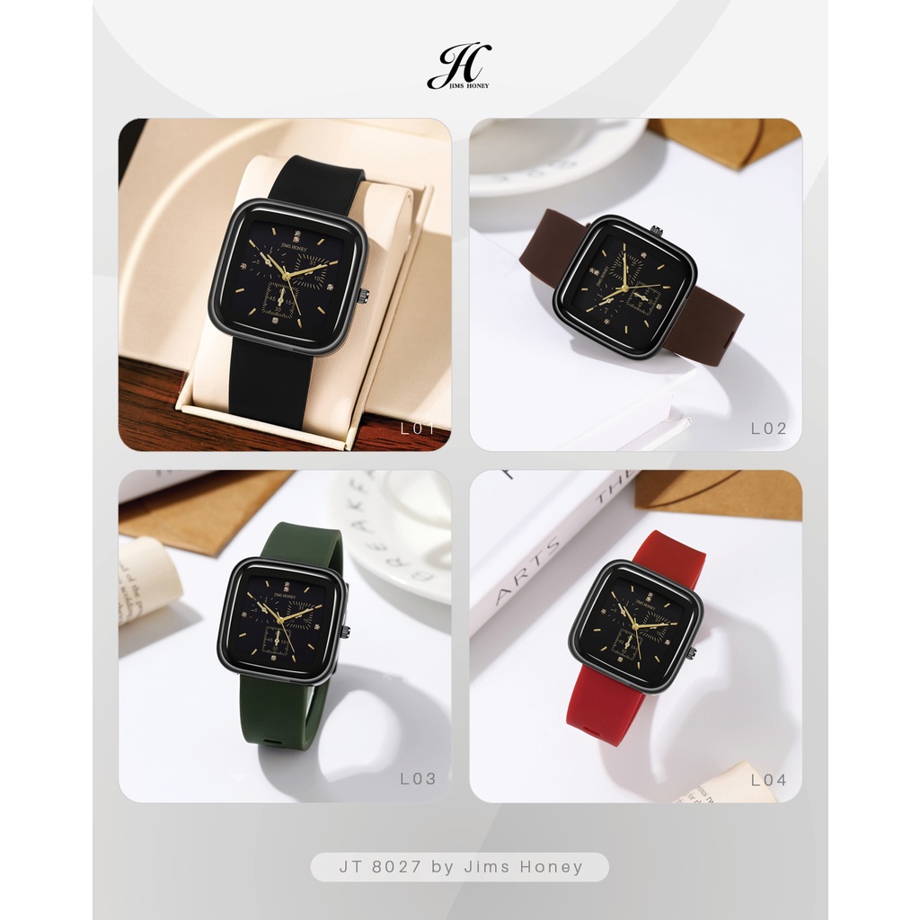 8027 JAM TANGAN UNISEX JIMS HONEY JAM TANGAN CEWEK COWOK JAM TANGAN