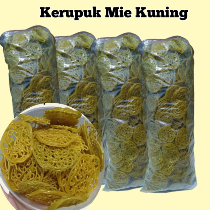 

Kerupuk mie kuning kemasan 1 ball